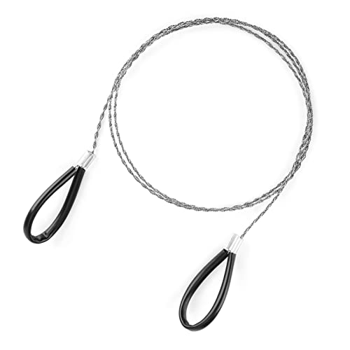 Emergency Steel Wire, Emergency Wire, Steel Wire Saw Scroll Travel Wire Rope Cable Survival Wire, for Cutting Wood Bone Rubber Plastic