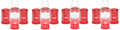 Eveready LED Camping Lantern 360 PRO (12-Pack), Super Bright Tent Lights, Rugged IPX4 Water Resistant LED Lanterns, 100 Hour Run-time (Batteries Included) - color: Red, size: 12 Pack