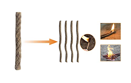 eGreen 3" Waterproof Camping Matches: 80 Ct, 2" Head & 20 x 4 in Wax Ropes | Stormproof matches burn up to 25 sec each; reignite after water/soil. 20 wax ropes: up to 240 min total for survival kits. - color: 4 X Tin Matches + 20 Wax Ropes