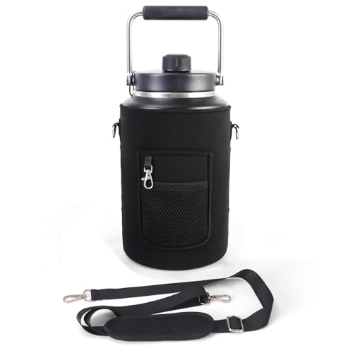 1 Gallon Jug Holder Compatible with Yeti/RTIC One Gallon Jugs, Carrier/Pouch Sleeve for Outdoor Camping, Hiking,Gym