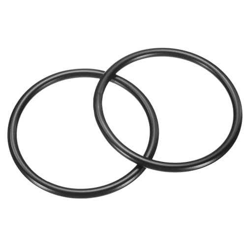 uxcell 2Pcs M6 x 80 x 92mm(WD. x ID. x OD.) Metal Rings, 304 Stainless Steel Solid Welded Seamless O-Ring Decorative Connecting for Macrame, Hanging Slings Rope, Black - size: M6 x 80 x 92mm(WD. x ID. x OD.)