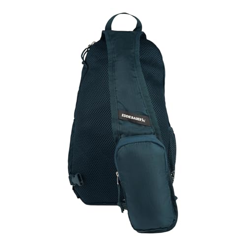 Eddie Bauer Stowaway Packable Sling Bag | Travel | Outdoor | Lightweight | Compact | Ripstop Nylon, Marine-10L - color: Marine