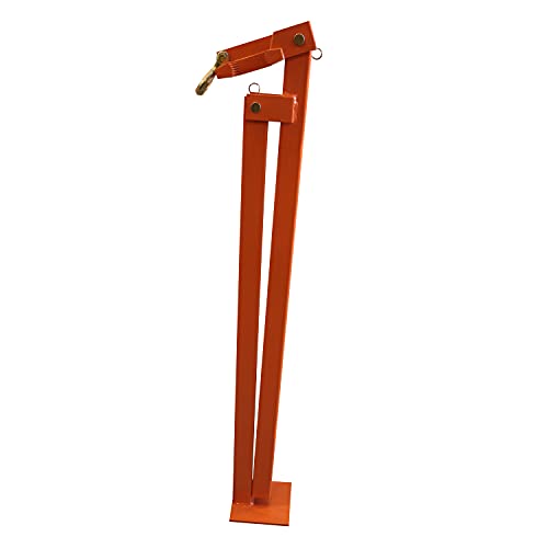 T Post Puller Fence Post Puller Heavy Duty Fence Post Puller with 47" Lifting Chain & T Post Puller Plate Puller T Post Puller for Round Fence Posts T Stakes Sign Post & Tree Stump