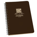 Rite in the Rain Weatherproof Side Spiral Notebook, 4.625" x 7", Brown Weatherproof Notepad, Universal Page Pattern (No. 473) | writing-pencils - color: Brown, size: 1 Pack, style: Universal