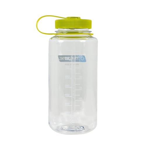 Nalgene Sustain 32 oz. Wide Mouth Water Bottle,(Pack of 6) - color: Clear, size: 32 Ounces (Pack of 6)