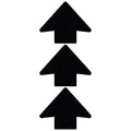 LiteMark Reflective Black Trail Marking Arrow Stickers, 2 Inch Arrow Decals for Exit Route, Pipe Marking, Trail Stakes - Pack of 3 Pcs - color: Black, size: Pack of 3 Pcs