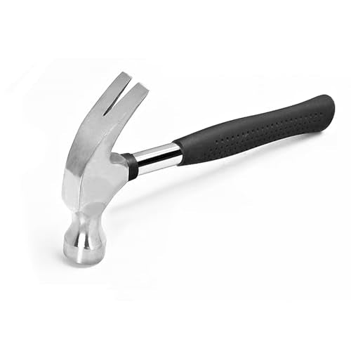 Mini Claw Hammer 4oz - Rubber Handle for Easy Grip - Multi-purpose Nail Remover for Home, Carpet, and Walls - Non-Slip Shock Reduction Grip