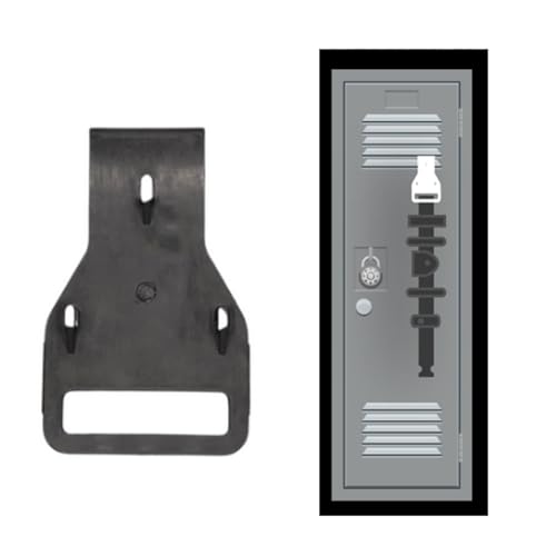 Hero's Pride Heavy Duty Locker Clip - Designed to Organize Duty Belts, Keys, and Tactical Gear - 75 lb Capacity - Fits Most Belt Buckles - Maximize Locker Space for Law Enforcement