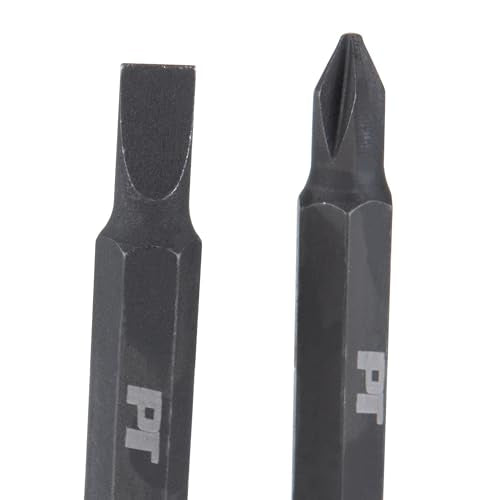 Performance Tool 20234 2-Piece Screwdriver Keychain Set | Includes black powder-coated steel Phillips and slotted keys. Pocket-sized mini screwdriver tools on a keyring