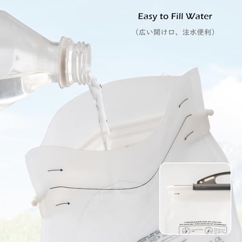 TRIWONDER Hydration Bladder Water Reservoir 1.5 Liter 2L 3L BPA Free Water Bladder for Running Cycling Hiking Camping Backpack - color: D - 3L