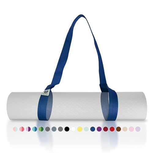 Tumaz Yoga Mat Strap Adjustable Carrier for All Yoga Mats, 2 Sizes - color: 10. Classic Blue, size: 85 IN