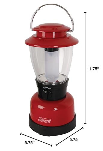 Coleman 400L LED Lantern with 4D Battery, Water & Impact-Resistant Lantern with Carry Handle, Lifetime LED Lights Never Need Replacing (Pack of 2) - size: One Size (Pack of 2)