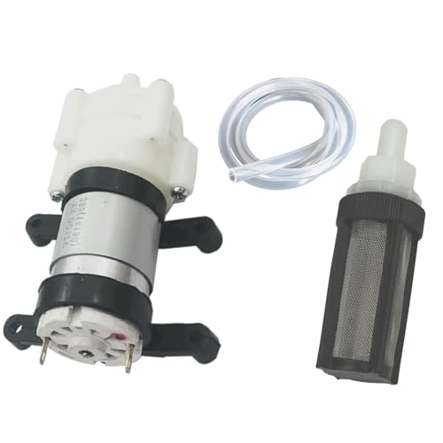 CONQUERALL DC 24V 385 Water Pump Filter with Hose Kit for Computer Water Cooling - color: Pump+pipe+filter, size: DC 24V