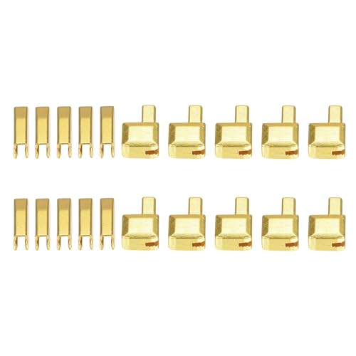 uxcell 10Sets Zipper Repair Kits, #5 Retainers Box & Insertion Pins, Metal Latch Sliders for Bags Coats Open-end Zippers Replacing, Gold Tone - color: Gold Tone, size: #5