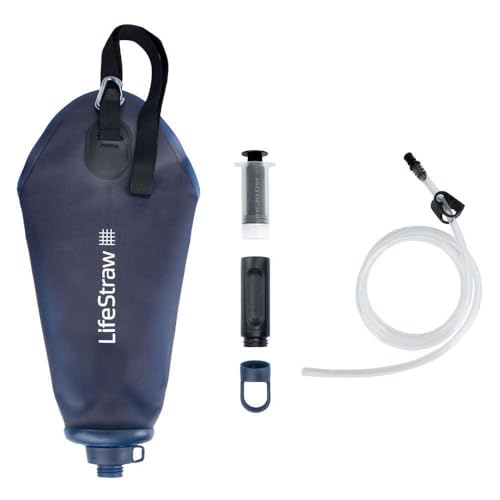 LifeStraw Peak Compact Gravity Water Filter, 3 L, Mountain Blue - color: Mountain Blue, size: 3L