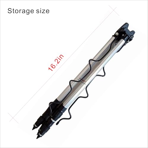 Aluminum Alloy Tripod Fishing Rod Holder Adjustable Height Telescopic Leg | 16-21 inch telescopic leg fishing pole holders for ground bank fishing rod holder Can hold multiple fishing rods