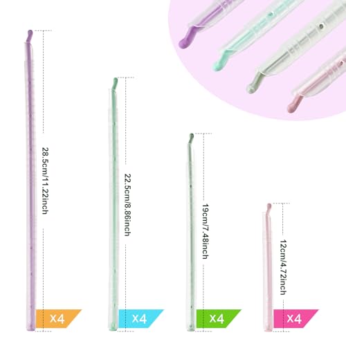 Food Sealing Sticks, Bag Clips 16 Pcs Reusable Bag Sealer Sticks Used For Sealing Various Sealable Snacks Cereal Foods Plastic Bag Sealers (S01-Nordic style) - color: S01-Nordic style