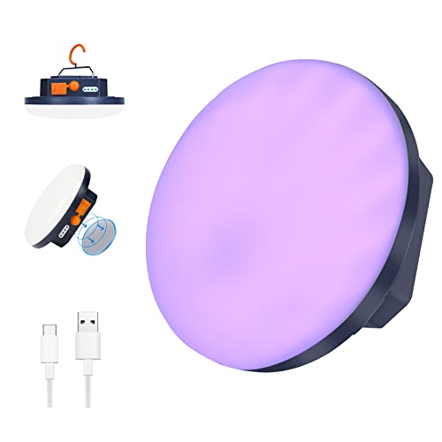 UV Flashlight Camping Light , IODOO 10000mAh 48 LED 395nm UV / 6500K Floodlight 3000LM White Light Pet Urine Detector for Dog/Cat Urine, Dry Stains, Bed Bug - size: 30W (UV)