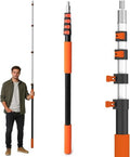 AgiiMan 26FT Reach Telescoping Pole - 5 to 20FT Extension Pole, Portable Aluminum Telescoping Rod with Easy Flip Lock, Paint Roller Extension Poles for Paint Dusting, Window Cleaning - size: 5 FT-20 FT