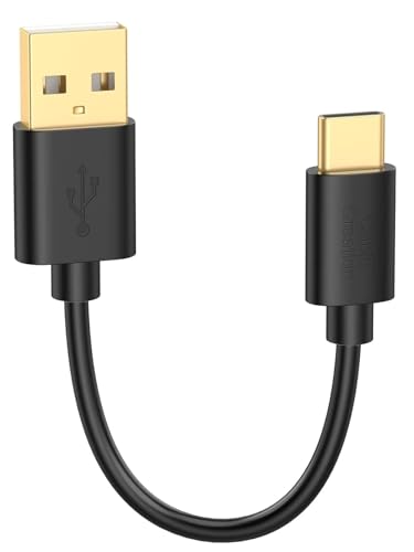 CableCreation USB Type C 6 inch, USB A to USB C Fast Charging Data Cord - color: Black, size: 0.5 Feet