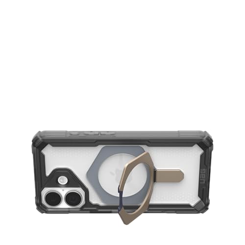 URBAN ARMOR GEAR UAG Designed for iPhone 17 Case with Kickstand Plasma XTE - Compatible with MagSafe Transparent Military Grade Protective Cover, Ash/Titanium - color: Plasma XTE - Ash/Titanium