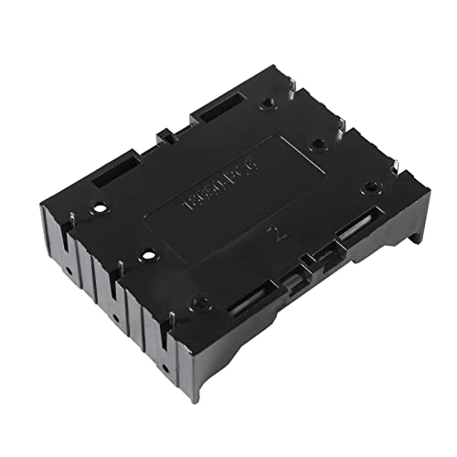 6pcs 18650 Battery Case Holder 3 Slots X 3.7V 18650 Battery Storage Box, in Parallel Black Plastic Batteries Clip Box with Pin for DIY Parallel or Series Circuit PCB Projects - color: 6pcs 18650 Battery Case Holder 3 Slots