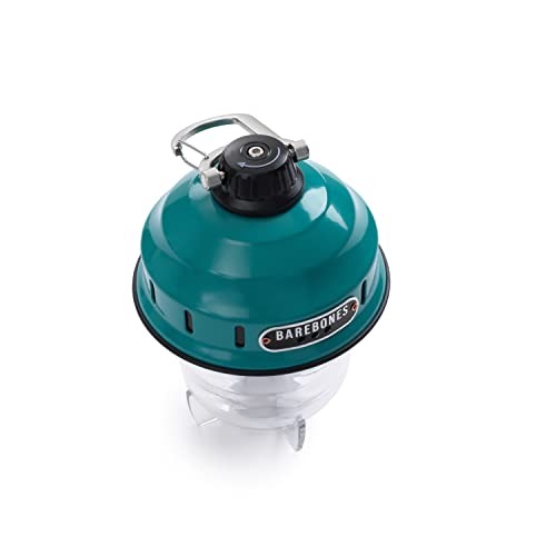 Barebones Beacon Hanging Light – Teal, Rechargeable LED Camping Lantern with Adjustable Brightness – Weatherproof Vintage-Style Hanging Lantern for Outdoor Adventures and Year-Round Use - color: Teal