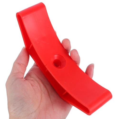 SUPVOX 10pcs Dumbbell Rack Pads Hollow Hand Weight Stand Barbell Storage Red Cushioned Noise-reducing Gym Organizer for Home Fitness Equipment