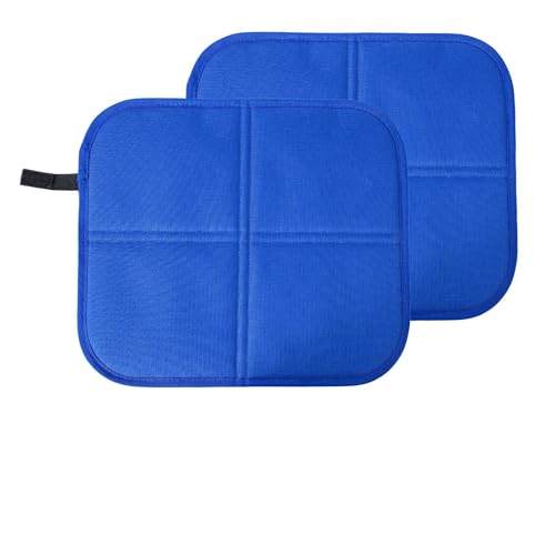 Outdoor Lightweight Waterproof Foldable Seat Cushion, 13.77 x 12.59 Inch Portable Camping Seat Mat for Hiking, Picnics, Beach & Outdoor Activities, 0.25 lbs - size: sky blue-2pcs