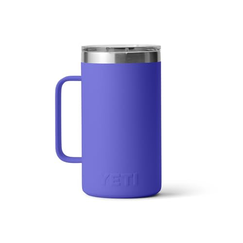 YETI Rambler 24 oz Mug, Vacuum Insulated, Stainless Steel with MagSlider Lid - color: Ultramarine Violet