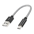 CableCreation Short Micro USB Cable, USB to Micro USB 24 AWG Triple Shielded Fast Charger Cable, Compatible with PS5/PS4, Raspberry Pi Zero, Chromecast, Phone, 0.5FT/6 inch Black - color: Black, size: 0.5FT