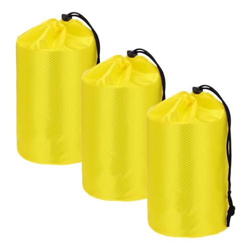 Drawstring Bag with Toggle Cinch Sack and Ditty Pouch Durable Ditty - color: Yellow, size: Medium