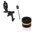 SVBONY SV214 Pro Universal Phone Adapter for Telescope, Spotting Scope Binoculars, 3-Axis Adjustable Phone Holder Bundle with 4mm Telescope Eyepiece Wide Angle, for Astronomy Mobile Photography