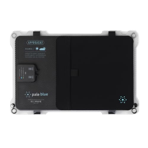 Paleblue Approach 2 Portable Solar Panel Charger – 21 Watts – Triple Panel Foldable Solar Charger with Dual USB Ports, Grip Cords & Stash Sleeve - Camping, Hiking, Backpacking & Off-Grid Outdoor Power