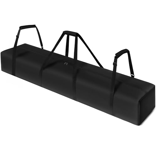 Large Tent Storage Bag, Heavy Duty 600D Canopy Tent Bag with Padded Adjustable Handles for Various Camping Party Canopy Hammock Tent Poles, 82.7" Lx12.6 Wx8.3 H, Black - size: 82.7"Lx12.6"Wx8.3"H