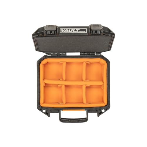 Pelican Vault V100 Hard Case (Camera, Pistol, Gear, Equipment) - color: Black, style: Padded Dividers