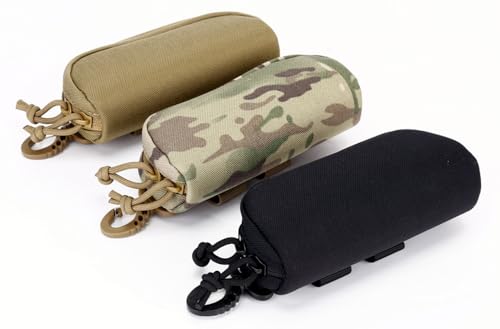 Tactical MOLLE Protective Eyeglass Case Military Sunglasses Storage Box - color: Black