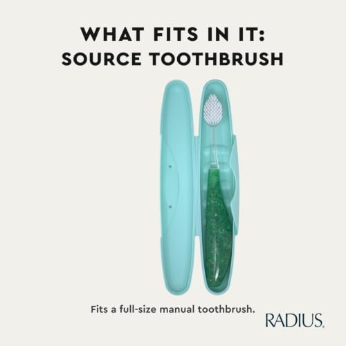 RADIUS Toothbrush Travel Case for Standard Brush, BPA-Free Recycled Plastic, Portable for Bathroom, School, Home, Camping (Pastel Pink, 8.25H - 1.38W - 1.75L (in)) - color: Pastel Pink