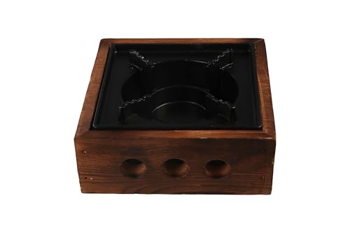 Alcohol Camping Stove, Portable Aluminum Alloy Square Commercial Solid Fuel Stove, Household Old Dry stew hot Pot