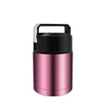 28oz Soup Thermos, Stainless Steel, Wide Mouth, Rose Red - color: rosered-28oz