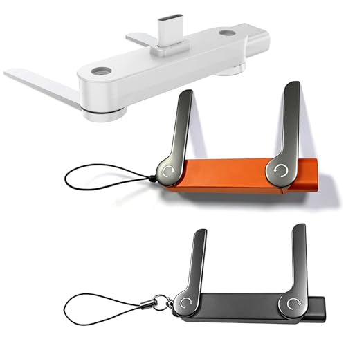 Invisible Foldable Holder Charger Cable with Stand, 240w Fast Charging Stand Sideways Data Cables with 360° Invisible Stand, Detachable 2 in 1 Phone Holders for Gaming Office Car Travel - color: White