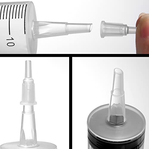 2 Pack 100ml Large Syringes Big Syringes, Large Garden Syringe for Scientific Labs, Measuring, Watering, Refilling - size: 100 ML