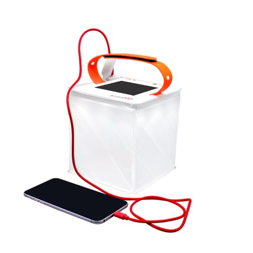 LuminAID Max 2-in-1 Inflatable Solar LED Camping Lantern & Phone Charger - style: 200 Lumens