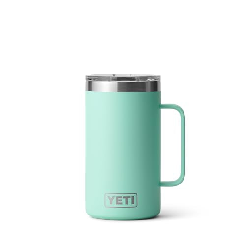 YETI Rambler 24 oz Mug, Vacuum Insulated, Stainless Steel with MagSlider Lid - color: Seafoam