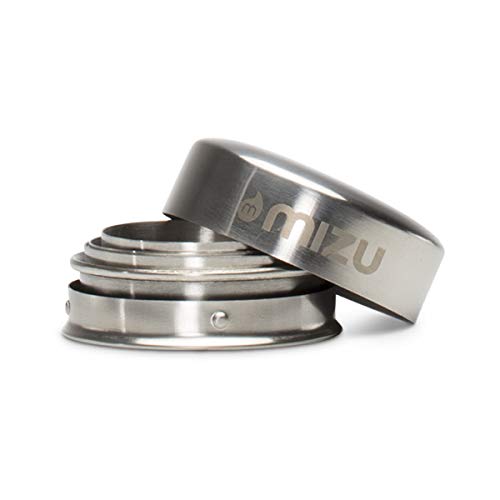 Mizu - Collapsible Shot Glass | 2 oz. Stainless Steel | Bpa Free (W02AMZASGNS) - color: Stainless, size: 2 Ounces