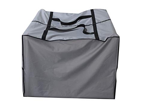 Outdoor Square Cushion/Cover Storage Bag, Protective Zippered Storage Bags with Handles, 32''L x 32''W x 24''H - color: Grey, size: 32''X32''X24''