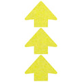 LiteMark Reflective Lemon Yellow Trail Marking Arrow Stickers, 2 Inch Arrow Decals for Exit Route, Pipe Marking, Trail Stakes - Pack of 3 Pcs - color: Lemon Yellow, size: Pack of 3 Pcs
