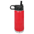 Polar Camel 20 oz Stainless Steel Water Bottle with Flip Top Lid and Straw (Red) - color: Red