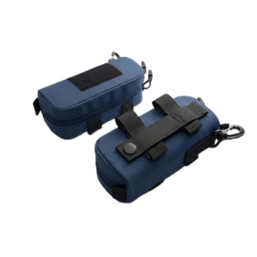 Skarabrae Glasses Case Hard Shell MOLLE Eyeglass Pouch with Solid Plate Outdoor Sunglasses Pouch for Hiking, Travel - color: Dark Blue