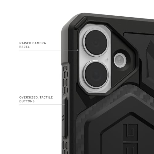 URBAN ARMOR GEAR UAG Designed for iPhone 17 Case Monarch Pro - Compatible with MagSafe Military Grade Protective Cover, Carbon Fiber - color: Monarch Pro - Carbon Fiber